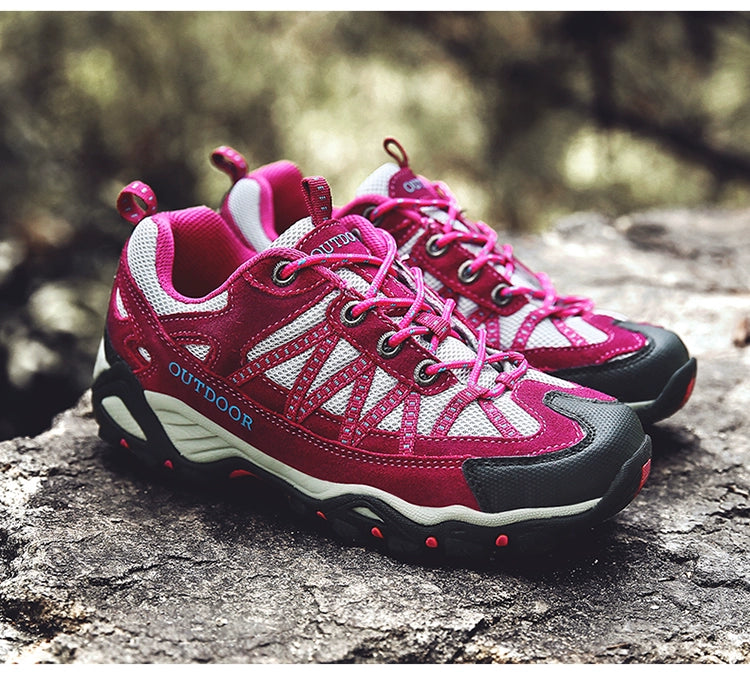 Italian Export Professional Hiking Shoes Men's Genuine Leather Outdoor Sneakers