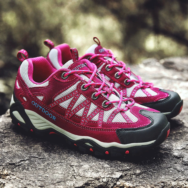 Italian Export Professional Hiking Shoes Men's Genuine Leather Outdoor Sneakers