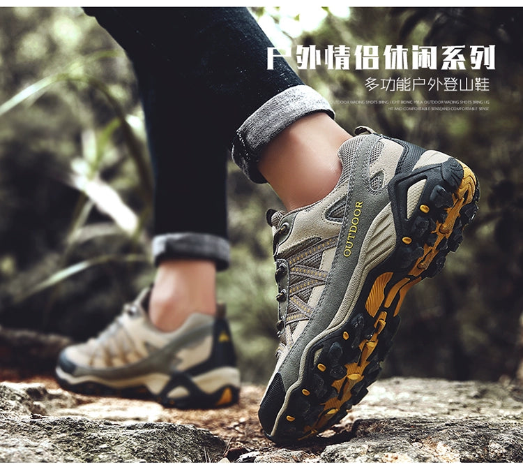Italian Export Professional Hiking Shoes Men's Genuine Leather Outdoor Sneakers