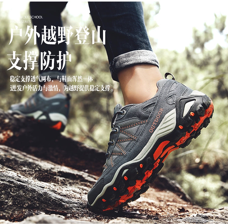 Italian Export Professional Hiking Shoes Men's Genuine Leather Outdoor Sneakers
