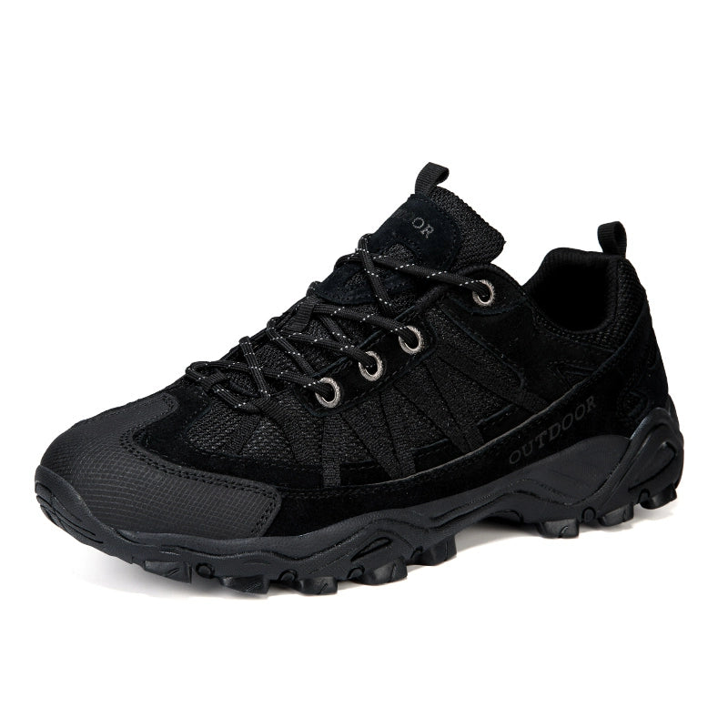 Italian Export Professional Hiking Shoes Men's Genuine Leather Outdoor Sneakers