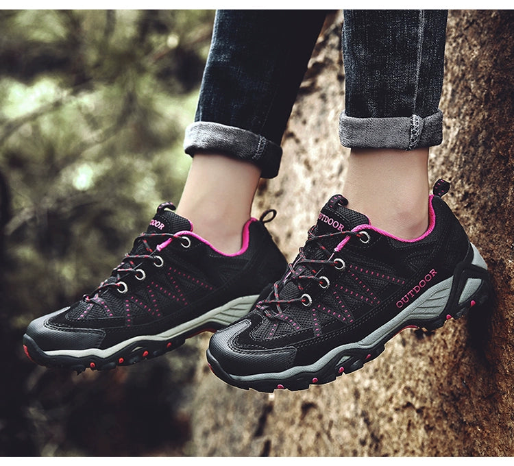 Italian Export Professional Hiking Shoes Men's Genuine Leather Outdoor Sneakers