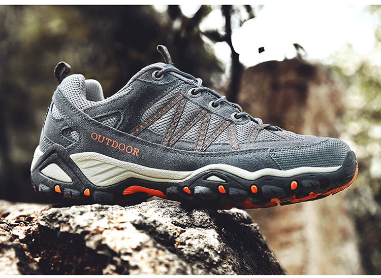 Italian Export Professional Hiking Shoes Men's Genuine Leather Outdoor Sneakers