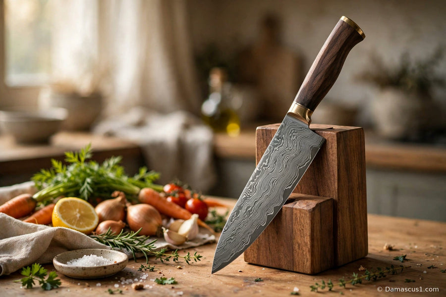 Editorial cover for Best Damascus Chef Knife Set: How to Choose One You Will Actually Cook With Every Day (2026)