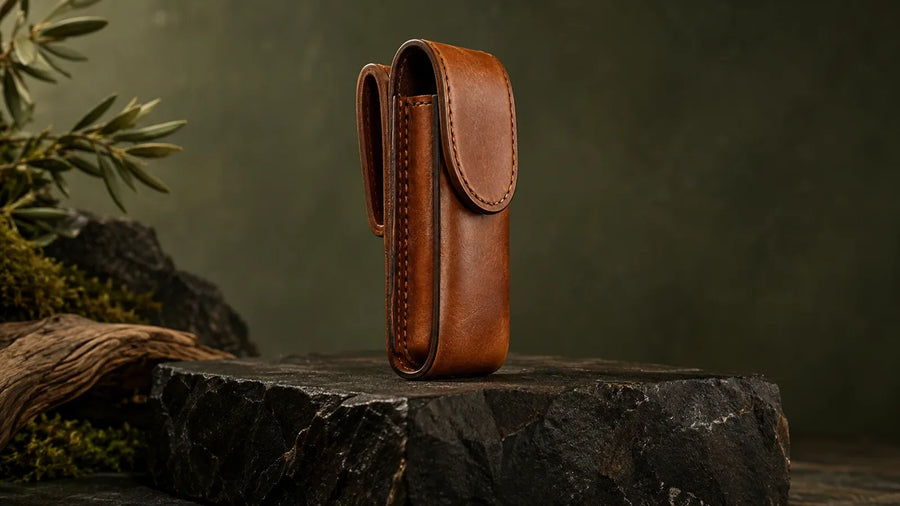 Editorial cover for Custom Leather Pocket Knife Sheath Guide: Fit, Measurements, and What to Confirm Before You Order