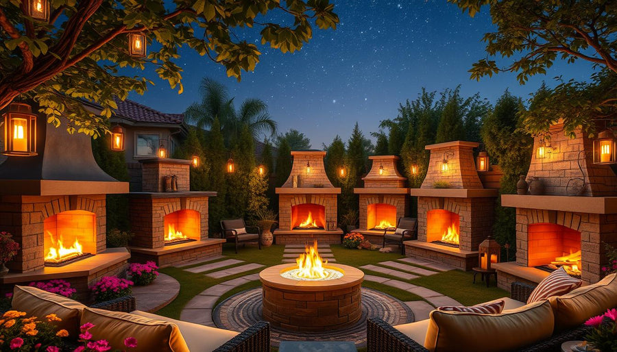 Top Outdoor Fireplace Styles for Your Backyard