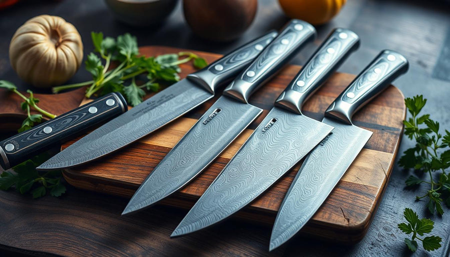 Top Damascus Knife Sets for Culinary Excellence