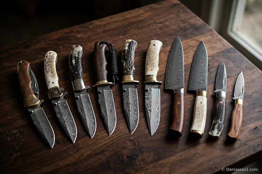 Editorial cover for Top 10 Damascus Knives in the USA (2026): Honest Picks by Job, From $39.99