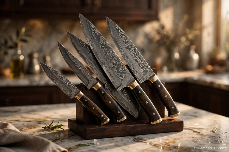 Editorial cover for Top Damascus Knife Sets (2026): A Buying Guide Without the Hype