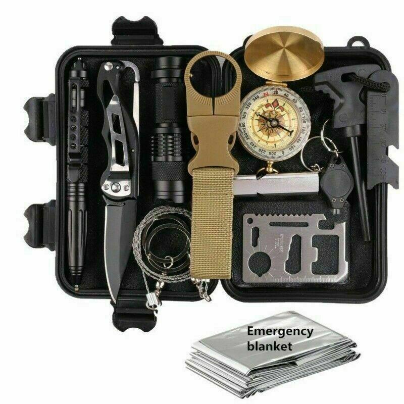 14 in 1 Outdoor Emergency Survival And Safety Gear Kit Camping - Best Buy Damascus