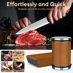 Rolling Knife Sharpener Magnetic Knife Holder Diamond Sharpening Stone