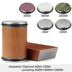 Rolling Knife Sharpener Magnetic Knife Holder Diamond Sharpening Stone