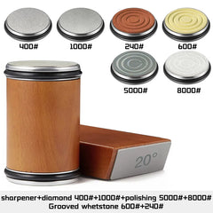 Rolling Knife Sharpener Magnetic Knife Holder Diamond Sharpening Stone