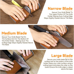 Rolling Knife Sharpener Magnetic Knife Holder Diamond Sharpening Stone