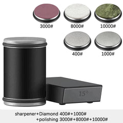 Rolling Knife Sharpener Magnetic Knife Holder Diamond Sharpening Stone