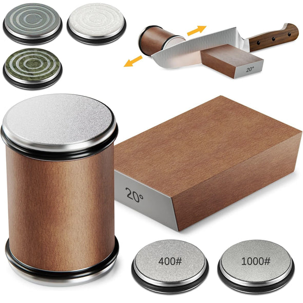 Rolling Knife Sharpener Magnetic Knife Holder Diamond Sharpening Stone