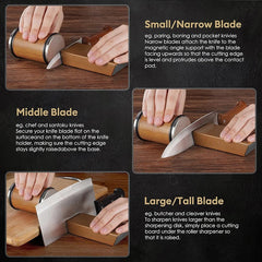 Rolling Knife Sharpener Magnetic Knife Holder Diamond Sharpening Stone