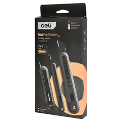 Utility Knife Mini Retractable Box Cutters 9mm 18mm High Carbon Steel Blades Auto Lock Office Home Use Hand Tool