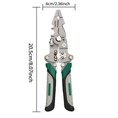 Foldable wire stripper, pulley design multi-function electrician wire splitter wire winding pliers crimping pliers hand tool