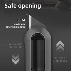 Utility Knife Mini Retractable Box Cutters 9mm 18mm High Carbon Steel Blades Auto Lock Office Home Use Hand Tool