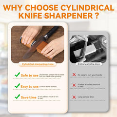 Rolling Knife Sharpener Magnetic Knife Holder Diamond Sharpening Stone