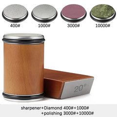 Rolling Knife Sharpener Magnetic Knife Holder Diamond Sharpening Stone