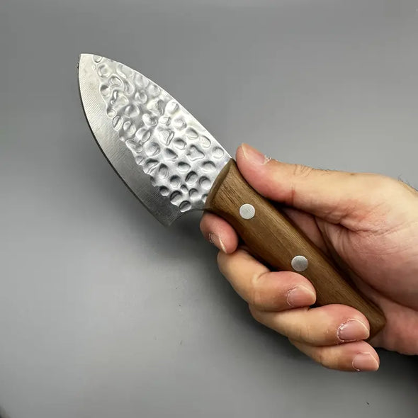 Meat Knife Outdoor camping hunting knife wood Handle Stainless Steel meat and vegetables  Cutting Knife Fruit Knife