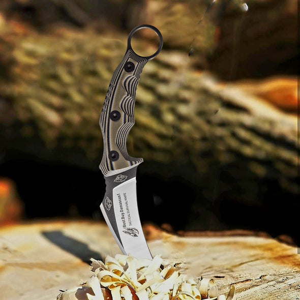 Hunting Fixed Blade Knife 8.2" Tactical Survival Hunting knife 440c Stainless Steel 100% Premium Quality Gifts For Mens - Best Buy Damascus