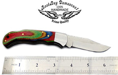 knife 6.5" Multi Wood Folding Pocket Knife 420C Stainless Steel Hunting Knife Pocket knife set - Best Buy Damascus