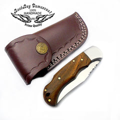 knife 6.5" Rose Wood Folding Pocket Knife 420C Stainless Steel Hunting Knife Pocket knife set - Best Buy Damascus
