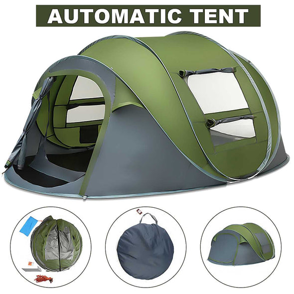 Large Capacity 4 to 5 Persons Automatic Pop Up Camping Tent - Best Buy Damascus