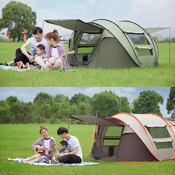 Large Capacity 4 to 5 Persons Automatic Pop Up Camping Tent - Best Buy Damascus