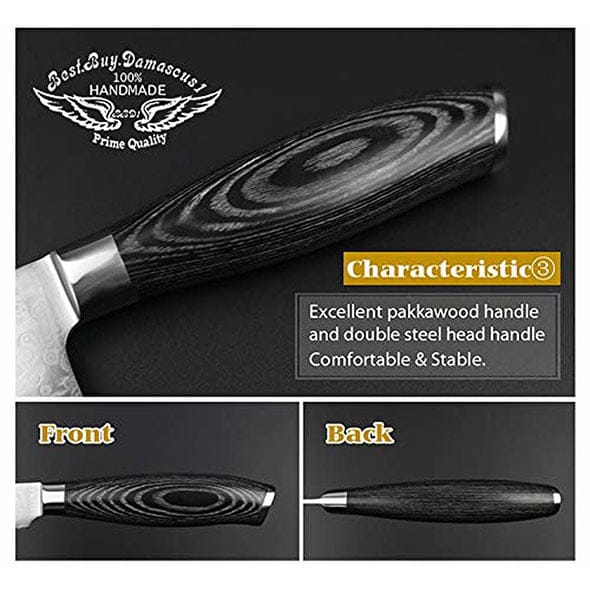Nakiri knife 8" Japanese VG10 - Best Buy Damascus