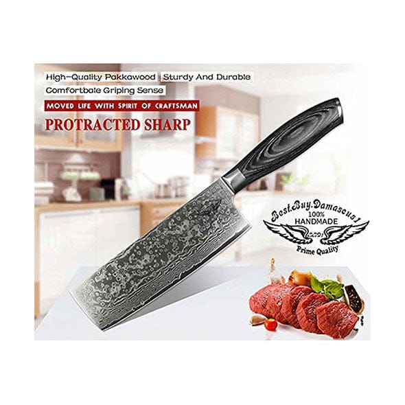Nakiri knife 8" Japanese VG10 - Best Buy Damascus