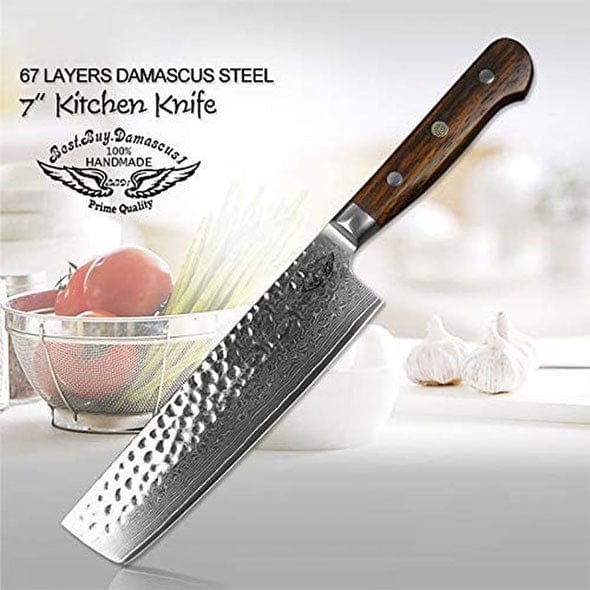 Nakiri Knife Japanese VG10 - Best Buy Damascus
