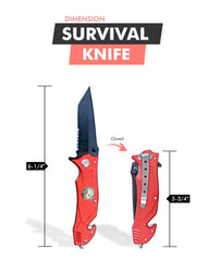 Pocket Knife 420c Stainless Steel Survival Knife Hunting Folding Knife - Best Buy Damascus