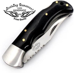 Pocket Knife Buffalo Horn Folding Knife 6.5'' 420c Stainless Steel Hunting Knife Pocket Knife for men Knife Sharpeners Pocket Knives - Best Buy Damascus