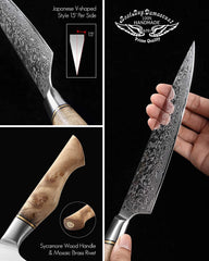 Professional Forging Damascus High Carbon Steel 7PCS Kitchen Knives Set - Best Buy Damascus