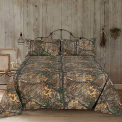 Realtree - Xtra - Hunting Camo Rustic Sheet Set For Indoor/Outdoor - Best Buy Damascus