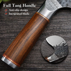 Serbian Chefs Knife High Carbon Steel Meat Cleaver Kitchen Knives Full Tang Vegetable Chopping Knife Butcher Knife - Best Buy Damascus