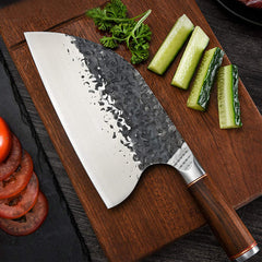 Serbian Chefs Knife High Carbon Steel Meat Cleaver Kitchen Knives Full Tang Vegetable Chopping Knife Butcher Knife - Best Buy Damascus