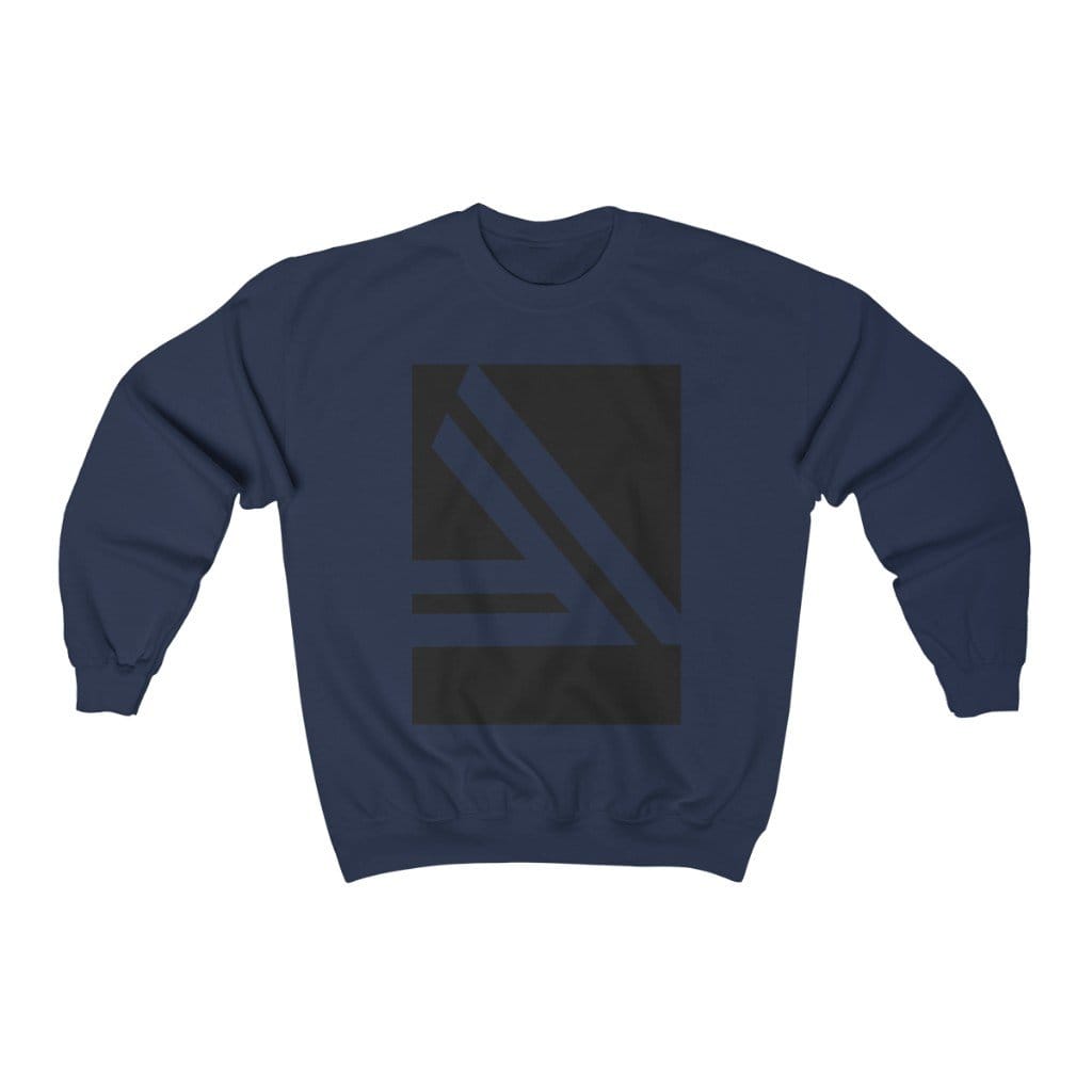 Men's Sweatshirt Double Slanted Logo Crewneck Sweatshirt