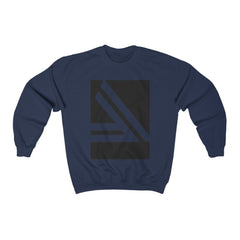 Men's Sweatshirt Double Slanted Logo Crewneck Sweatshirt