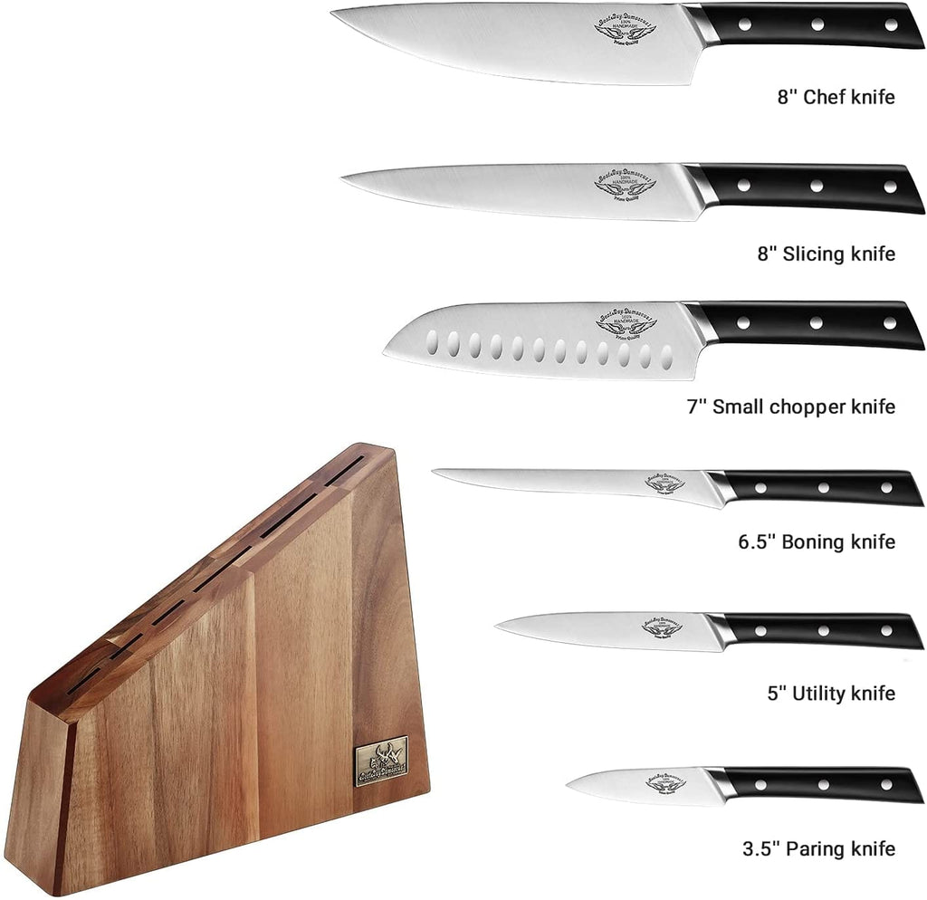 Premium Knife Block Set (7 Pcs Knife Block Set)