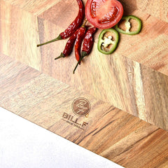 Kitchen Cutting Chopping Board, Acacia Wood Kitchen Cutting Board with End-Grain, Large Wooden Chopping Board Premium Quality