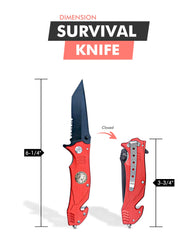 Pocket Knife 420c Stainless Steel Survival Knife Hunting Folding Knife