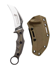 Couteau de chasse à lame fixe de 8.2 pouces, couteau de chasse tactique de survie en acier inoxydable 440c 100% qualité supérieure, cadeaux pour hommes