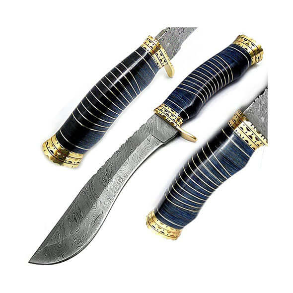 Hunting Knife Fixed Blade Damascus Kukri Knife 13" Hunting Knife For Men
