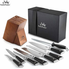 Ensemble de couteaux de cuisine, ensemble de couteaux de Chef, ensemble de blocs de couteaux japonais en acier damas