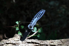 knife 7.3" Blue G10 420c Couteau de poche pliant en acier Couteau de chasse Couteau de poche pour hommes, Couteaux de poche